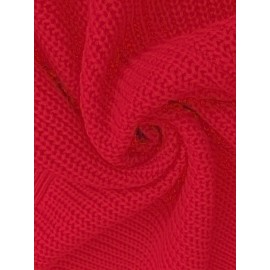 Plus Size, Women's Olive Green V-Neck Collar Sweater Dress with Short Sleeves & Single Button Closure - A-Line Winter Dress for, Office, Semi-Formal Wear - Machine Washable Cozy Outfit