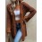 Plus Size, Plus-size fashionable solid openwork cardigan, casual long-sleeve crochet cardigan