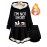 Women's Funny Penguin Graphic Hooded Jacket - Winter Coat with