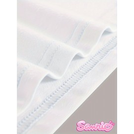 Sanrio Hello Kitty Women's Halloween Graphic T-Shirt - Front & Back Print with 12 Spooky Cute Designs, Applique Details, Casual Round Neck Tee, Machine Washable, Fashion Brand Collaboration Top