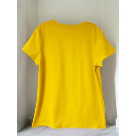 Women's Casual Short-Sleeve T-Shirt with 