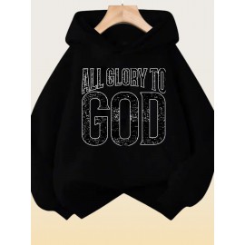 Women's Hoodie - Rich Red Religious Apparel Sweatshirt, Machine Washable Polyester Pullover for Church, Casual Attire & Cold Weather - Fall/Winter Clothing