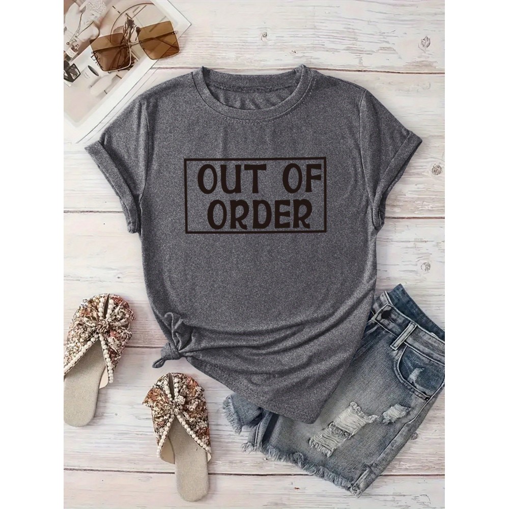 Women's Casual Short-Sleeve T-Shirt with 