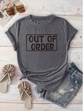 Women's Casual Short-Sleeve T-Shirt with 